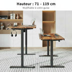 Bureau home office ergonomique – design minimaliste