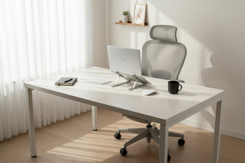 Support Laptop Ergonomique Aluminium – Pliable & Réglable