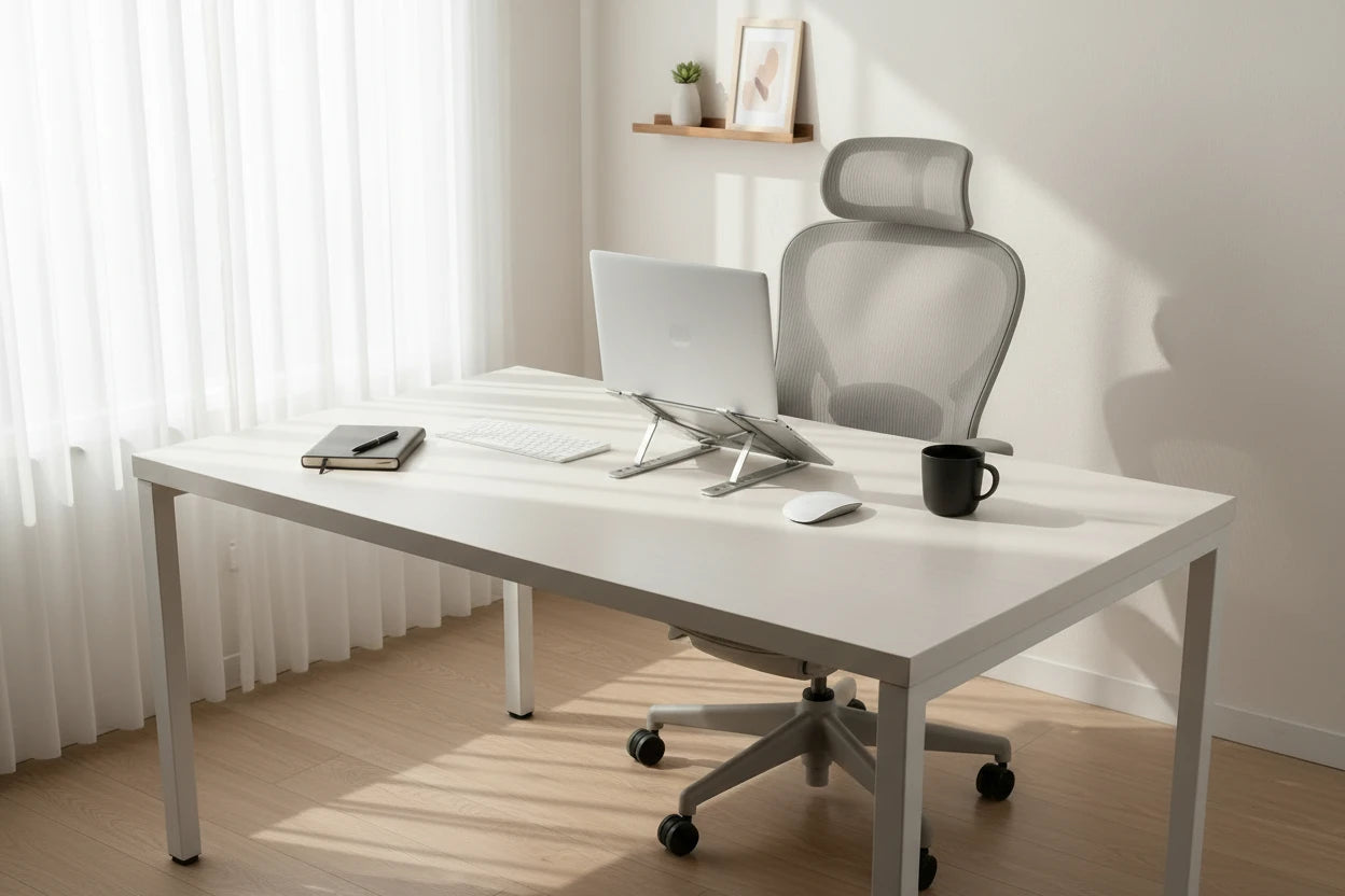 Support Laptop Ergonomique Aluminium – Pliable & Réglable