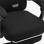 Chaise ergonomique inclinable | accoudoirs et appuie-tête ajustables, soutien dorsal renforcé