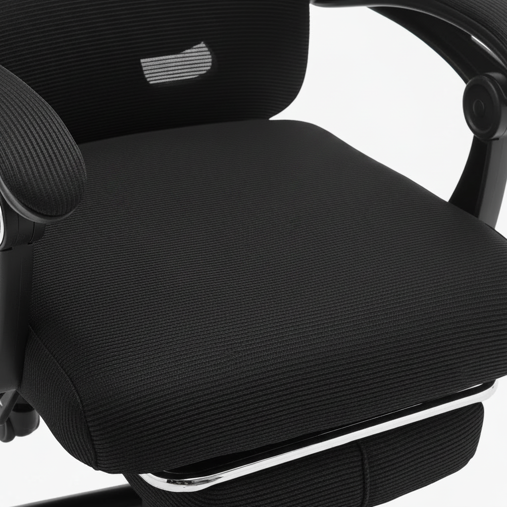 Chaise ergonomique inclinable | accoudoirs et appuie-tête ajustables, soutien dorsal renforcé