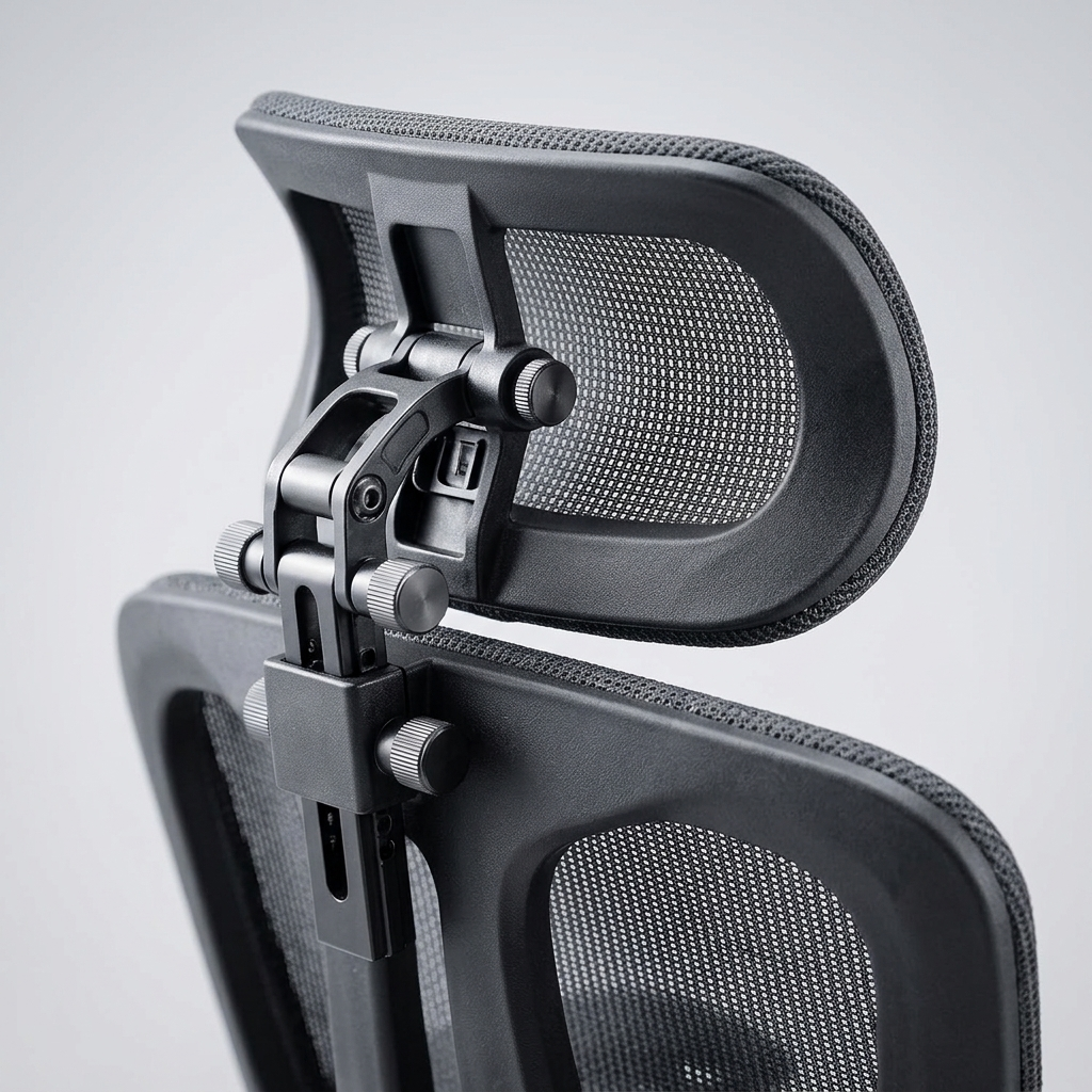 Chaise ergonomique inclinable | accoudoirs et appuie-tête ajustables, soutien dorsal renforcé